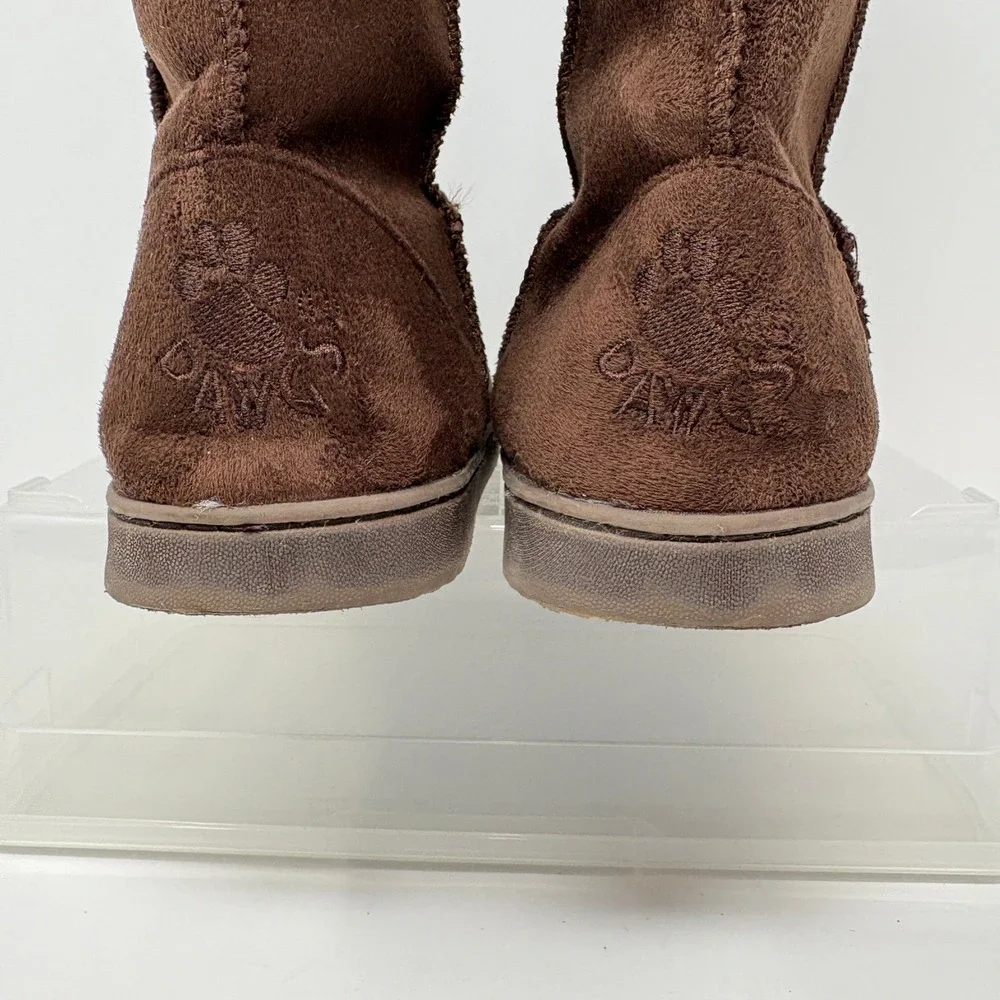 Dawgs Womens Brown Size 11‎ Faux Suede Cozy Plush Lined Winter Boots